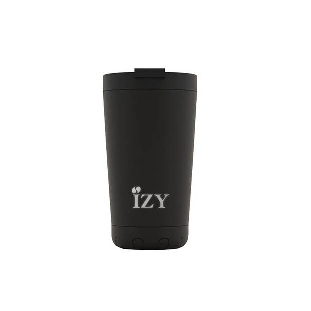 IZY - Thermosbeker 0.35L, RVS, Zwart - IZY Original Collection