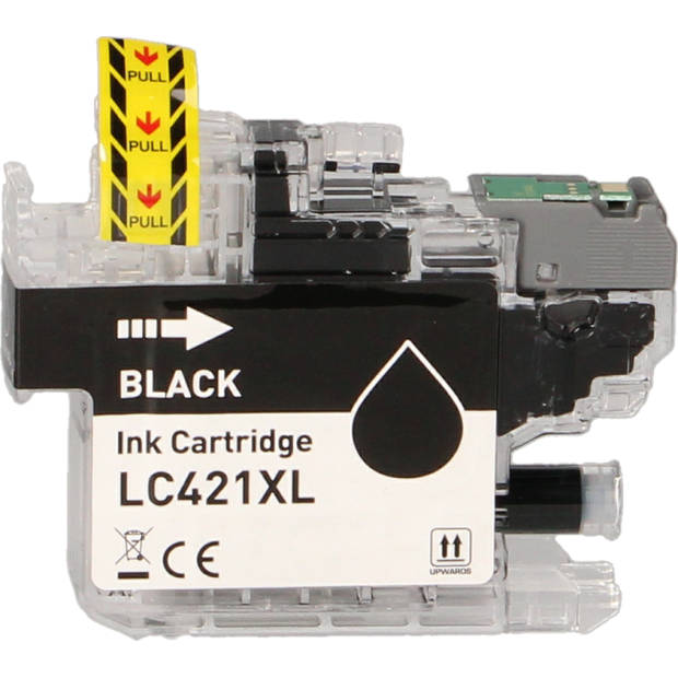 FLWR Brother LC-421XL Multipack zwart en kleur cartridge