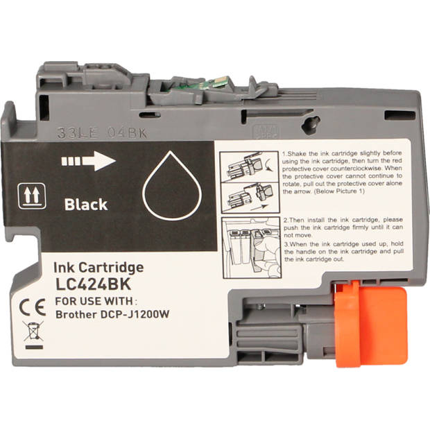 FLWR Brother LC-424 Multipack zwart en kleur cartridge