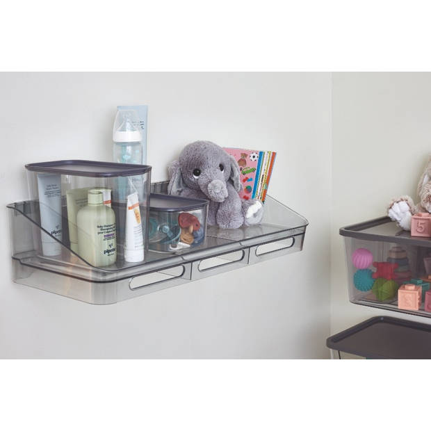 iDesign - Opbergdoos voor Wand Organizer, Hoog, Kunststof, 25.5 x 13.8 x 17.7 cm - iDesign Wallspace Collection