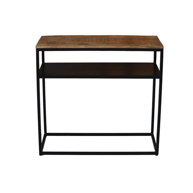 Bijzettafel mangohout Mats 90cm bruin industrieel side table