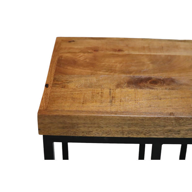 Bijzettafel mangohout Don 180cm bruin industrieel side table