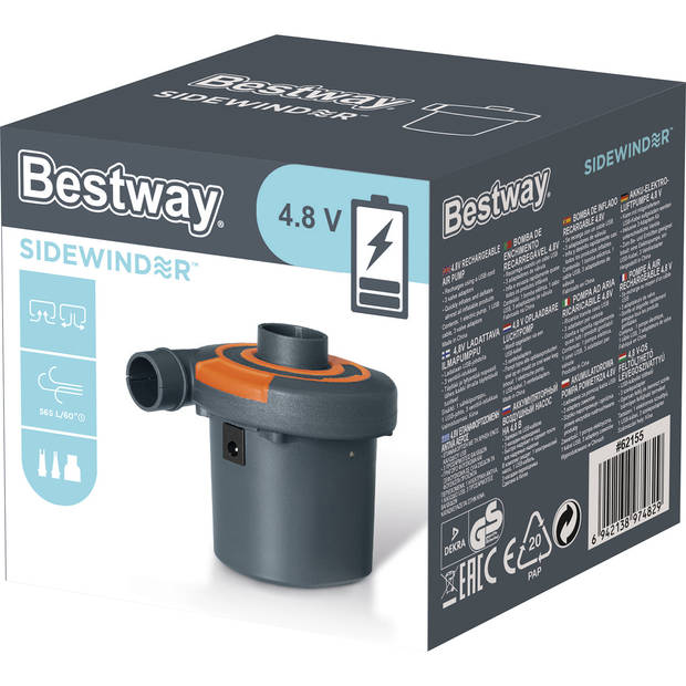 Bestway oplaadbare luchtpomp Sidewinder 4.8V