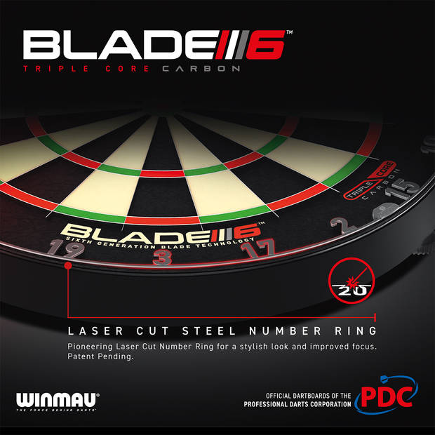 Winmau Blade 6 Triple Core dartbord