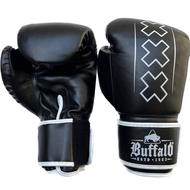 Buffalo Outrage bokshandschoenen zwart met wit 16oz