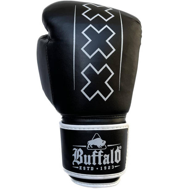 Buffalo Outrage bokshandschoenen zwart met wit 12oz