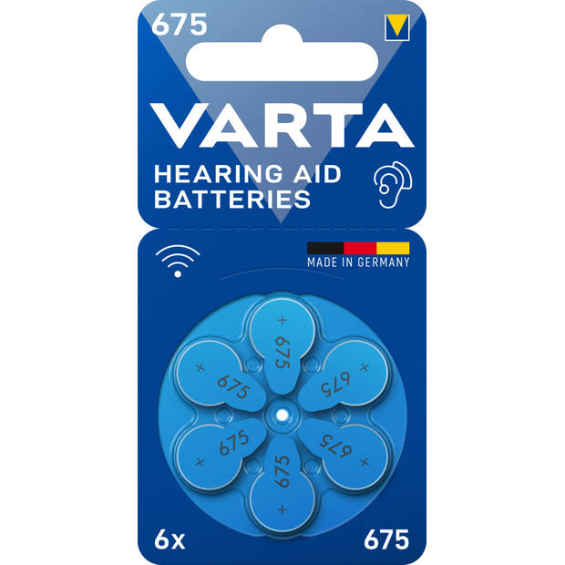 Varta gehoorbatterij 675 blister 6