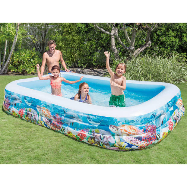 Intex Swim Center Familezwembad 305x183x56 cm oceaanleven