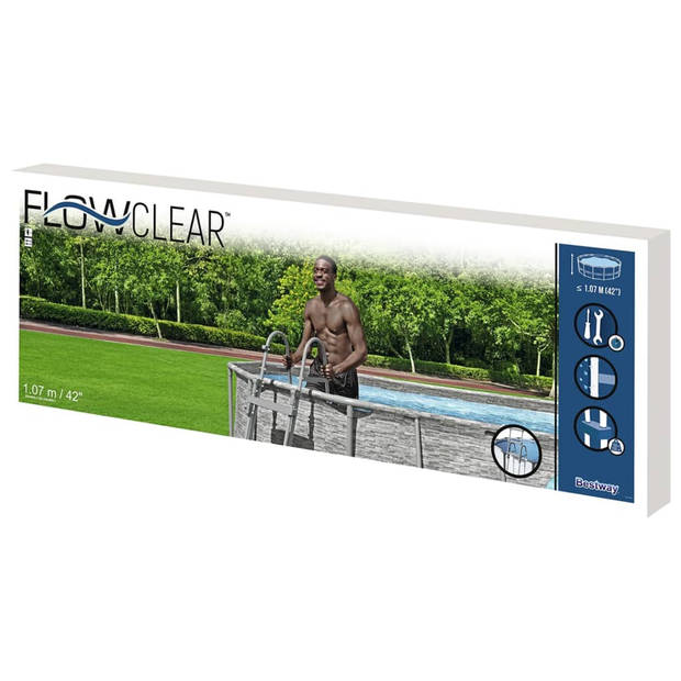 Bestway Zwembadladder Flowclear met 4 treden 107 cm