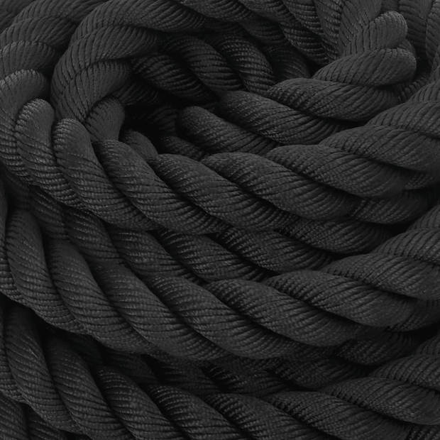 vidaXL Slagtouw 15 m 11 kg polyester zwart