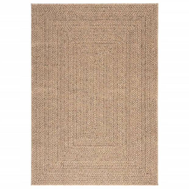 vidaXL Vloerkleed ZIZUR binnen en buiten 140x200 cm jute look