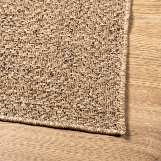 vidaXL Vloerkleed ZIZUR binnen en buiten 80x150 cm jute look