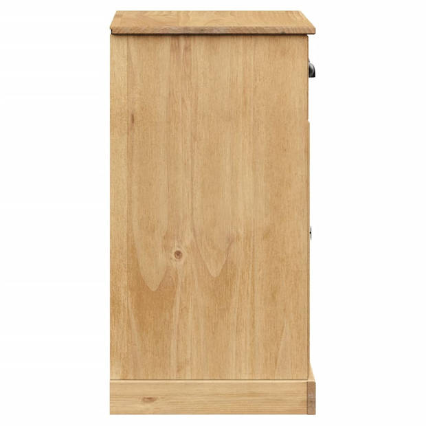 The Living Store VIGO Dressoir - 78 x 40 x 75 cm - Massief grenenhout - Ruime opbergruimte