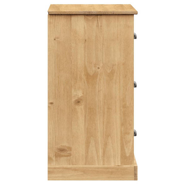 The Living Store VIGO Dressoir - 78 x 40 x 75 cm - Massief grenenhout - Ruime opbergruimte