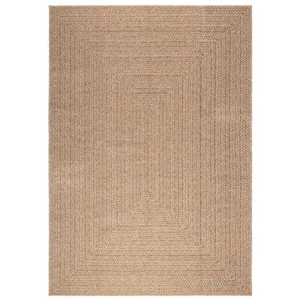 vidaXL Vloerkleed ZIZUR binnen en buiten 160x230 cm jute look