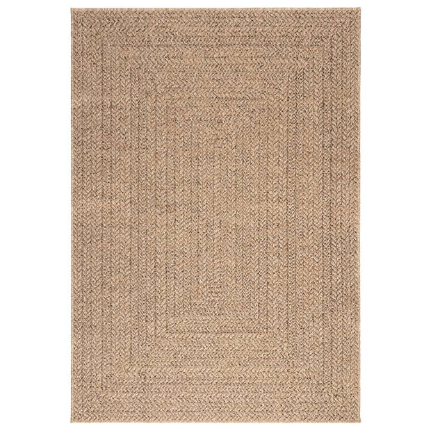 vidaXL Vloerkleed ZIZUR binnen en buiten 120x170 cm jute look