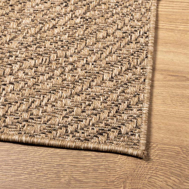 vidaXL Vloerkleed ZIZUR binnen en buiten 80x150 cm jute look