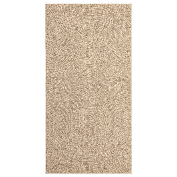 vidaXL Vloerkleed ZIZUR binnen en buiten 80x150 cm jute look