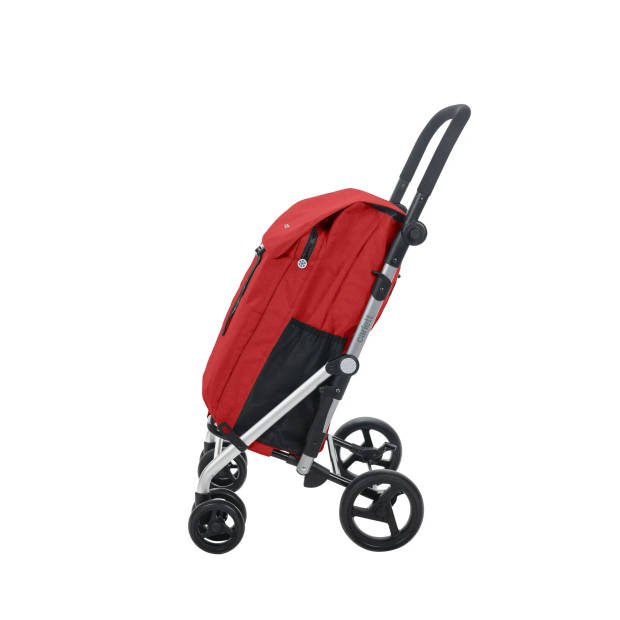 Boodschappentrolley Classic Family - Rood