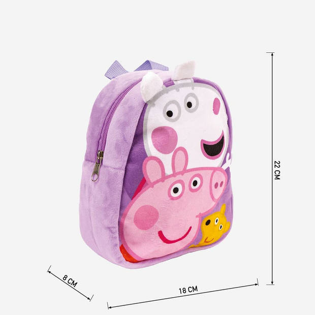 Schoolrugzak Peppa Pig Lila 18 x 22 x 8 cm