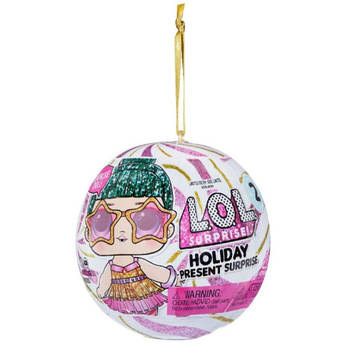 L.O.L. Surprise! Holiday Supreme Surprise Ball - Tinsel - Roze - Minipop - Kerstbal