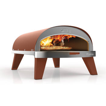 ZiiPa Pizza Oven Piana - Gasmodel - met Thermometer - Terracotta - voor ø 30 cm pizza's