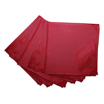Wicotex-Servetten polyester 40x40cm rood 6 stuks