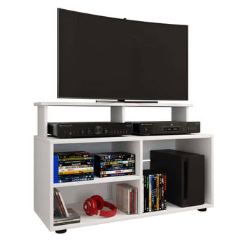 Balanisa TV-meubel 3 planken wit.