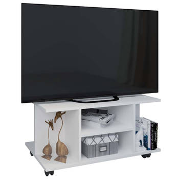 Findalo TV-meubel 2 planken wit.