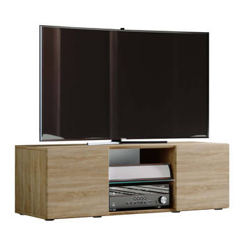 Lowina115 TV-meubel 2 deuren 2 laden eik decor.