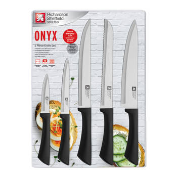 Richardson Sheffield ONYX Kitchen Knife Set 5-pieces