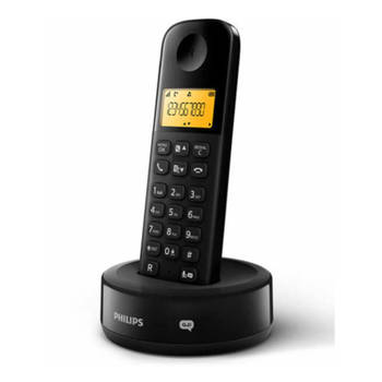 Philips Telefoon D2602B/01 - 1,6" Grafisch Display - 16 Uur Gesprekstijd - Beller ID - Sneltoetsen - Zwart
