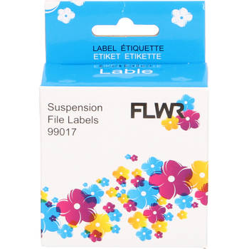 FLWR Dymo 99017 Hangmaplabel 12 mm x 50 mm wit labels