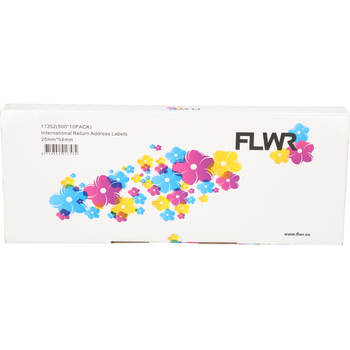 FLWR Dymo 11352 10-Pack 25 mm x 54 mm wit labels