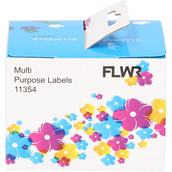 FLWR Dymo 11354 Multi functionele labels 57 mm x 32 mm wit labels
