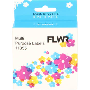 FLWR Dymo 11355 Multi functionele labels x 51 mm wit labels