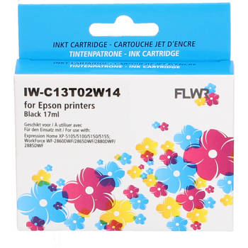 FLWR Epson 502XL zwart cartridge