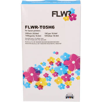 FLWR Epson 405XL 5-pack zwart en kleur cartridge