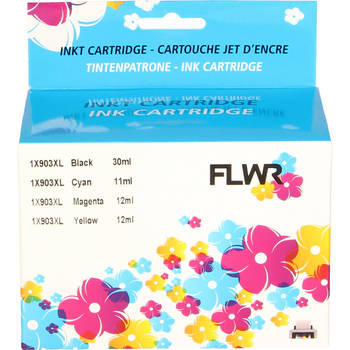 FLWR HP 903XL Multipack zwart en kleur cartridge