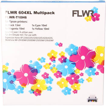 FLWR Epson 604XL Multipack zwart en kleur cartridge