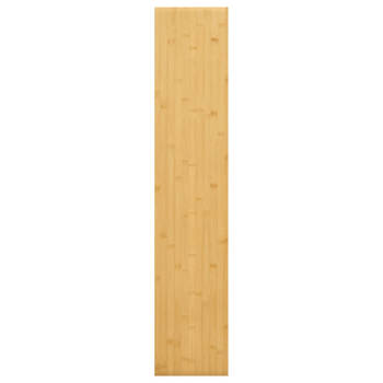 The Living Store Wandplank - Bamboe - 100 x 20 x 4 cm - Praktisch en decoratief