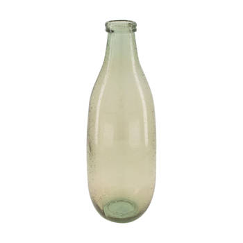 DKNC - Vaas Greensboro - Gerecycled glas - 25x25x75 cm - Wit