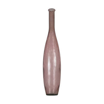DKNC - Vaas Aix - Gerecycled glas - 20x20x100 cm - Roze