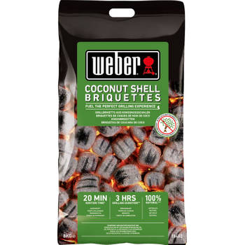 Weber kokosnoot briketten 8 kg