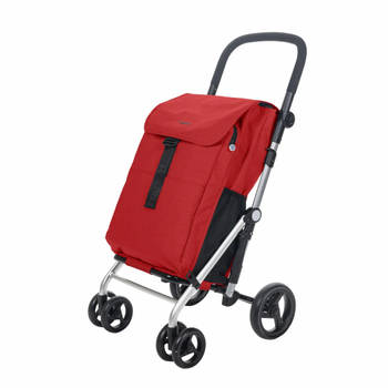 Boodschappentrolley Classic Family - Rood