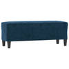 vidaXL Bankje 100x35x41 cm fluweel blauw