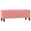 vidaXL Bankje 100x35x41 cm fluweel roze