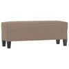 vidaXL Bankje 100x35x41 cm microvezelstof taupe