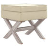 vidaXL Opbergkruk 45x45x49 cm linnen beige