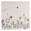 HAES DECO - Set van 4 Wegwerpservetten - 33x33 cm (20 stuks in verpakking) - Papier - Flora and Fauna